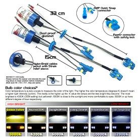 55W H8/H9/H11(they are same) Heavy Duty HID Xenon Replacement Bulbs (Pack of 2)